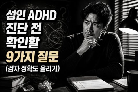 근육통과 관절통 차이, 착각하기 쉬운 증상 비교표로 빠르게 구분하기 성인 ADHD 진단 전 확인할 9가지 질문(검사 정확도 올리기)