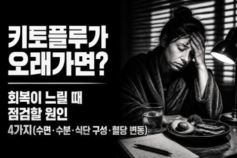 추나요법 받고도 통증이 더 심해지는 이유 3가지와 대처 순서(초보자 체크) 키토플루가 오래가면? 회복이 느릴 때 점검할 원인 4가지(수면·수분·식단 구성·혈당 변동)