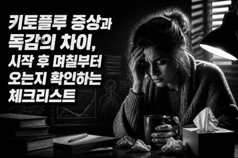 키토플루 증상과 독감의 차이, 시작 후 며칠부터 오는지 확인하는 체크리스트