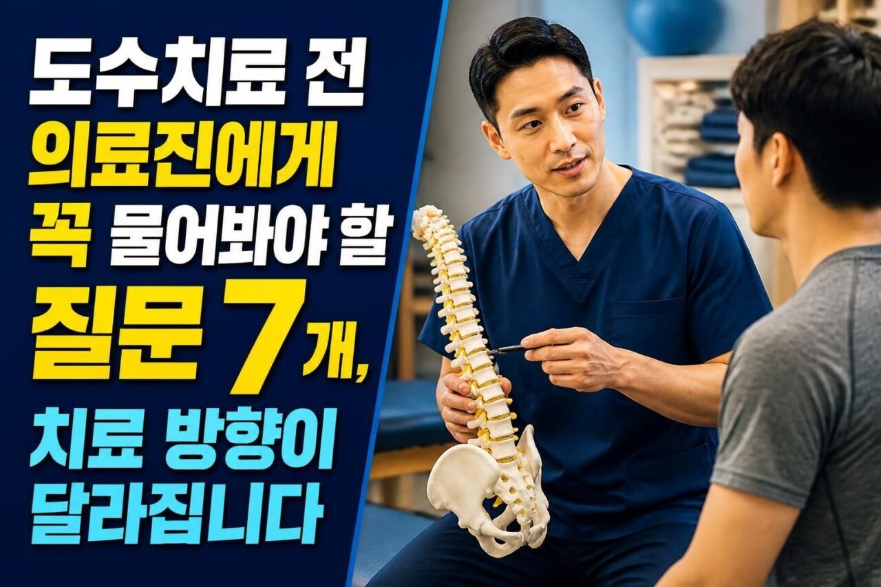 도수치료 전 의료진에게 꼭 물어봐야 할 질문 7개, 치료 방향이 달라집니다