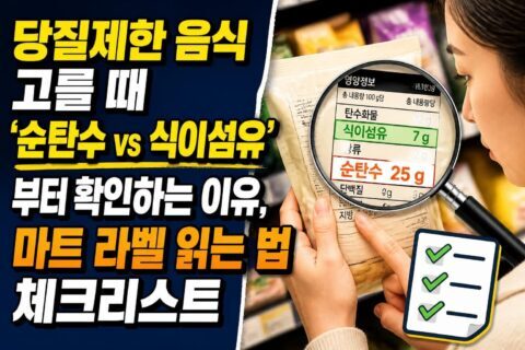 우울증 자가평가 점수보다 중요한 변화 신호, 일상 기능이 흔들리는 기준 4가지 당질제한 음식 고를 때 ‘순탄수 vs 식이섬유’부터 확인하는 이유, 마트 라벨 읽는 법 체크리스트