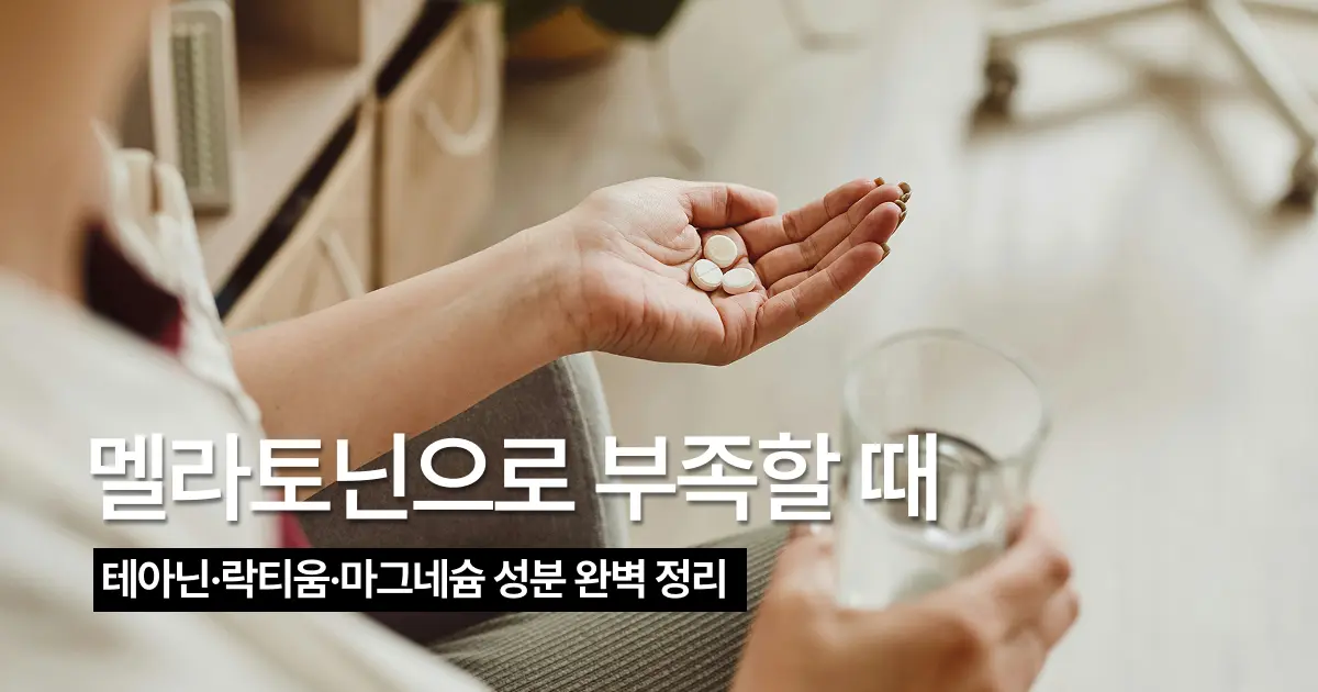 마그네슘 영양제 Theralogix Magnesium L-Theanine Complex, 수면 보조 성분은 무엇이 다른가