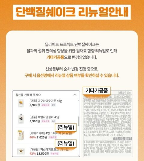저칼로리 식사대용 쉐이크 사기 전에 확인할 당질제한 표시